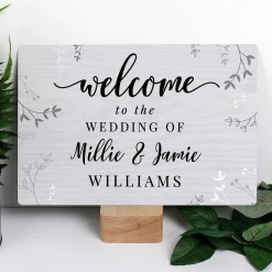 Personalised Welcome Metal Sign>Temptation Gifts Online