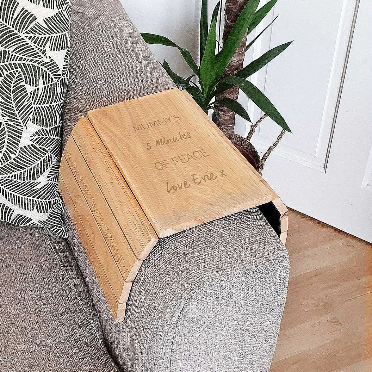 Personalised Wooden Sofa Tray>Temptation Gifts New