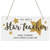 Personalised You Are A Star Teacher Wooden Sign>Temptation Gifts Flash Sale