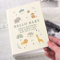 Personalised 'Zoo Animals' 6X4 Photo Album With Sleeves><noscript><img width=