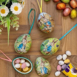 Assorted Mini Hanging Egg-Shaped Tin><noscript><img width=