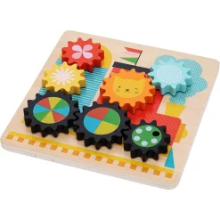 'Busy Trains' Wooden Twist Puzzle>Petit Collage Cheap