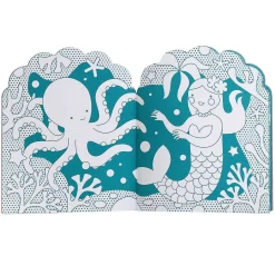 Colouring Book With Mermaid Stickers>Petit Collage Outlet