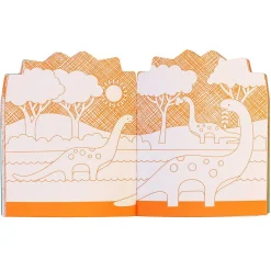 Colouring Book With Dinosaur Stickers>Petit Collage New