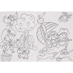 Pirate A4 Colouring Book Set With Twelve Crayons>Temptation Gifts Best Sale