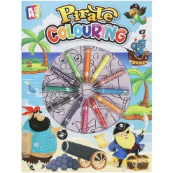 Pirate A4 Colouring Book Set With Twelve Crayons>Temptation Gifts Best Sale