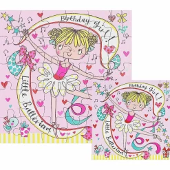 Ballerina Birthday Girl Jigsaw Puzzle With Mini Birthday Card>Rachel Ellen New