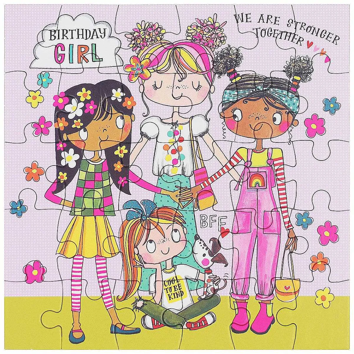 Girl Power Birthday Girl Jigsaw Puzzle With Mini Birthday Card>Rachel Ellen Hot