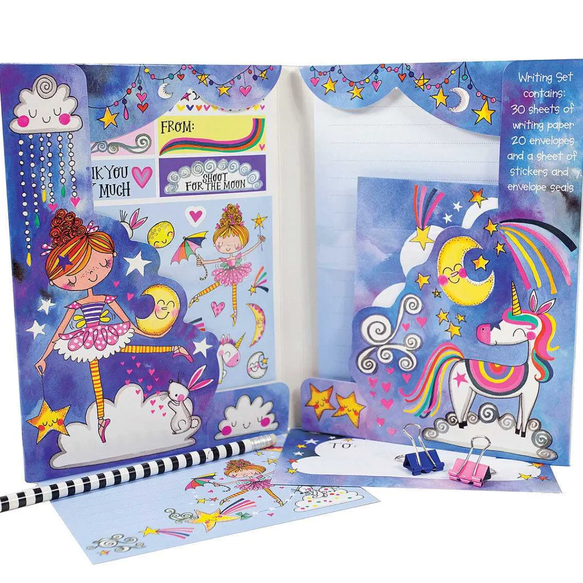 'Moon Dance' Writing Set>Rachel Ellen Cheap