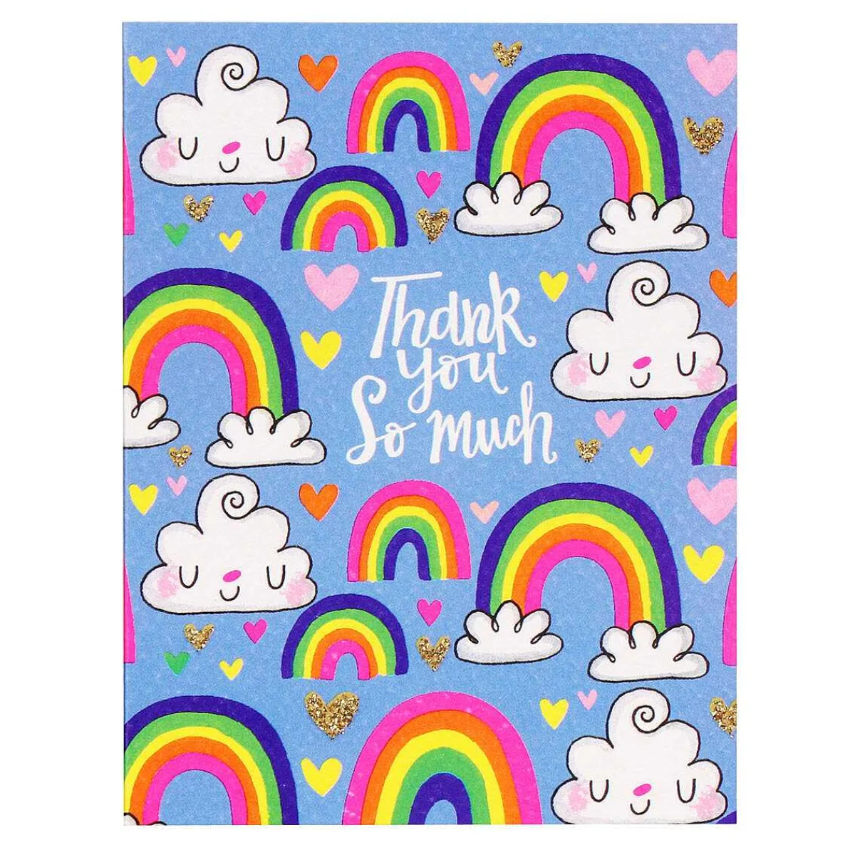 Set Of 5 'Rainbows' Thank You Notecards>Rachel Ellen Fashion