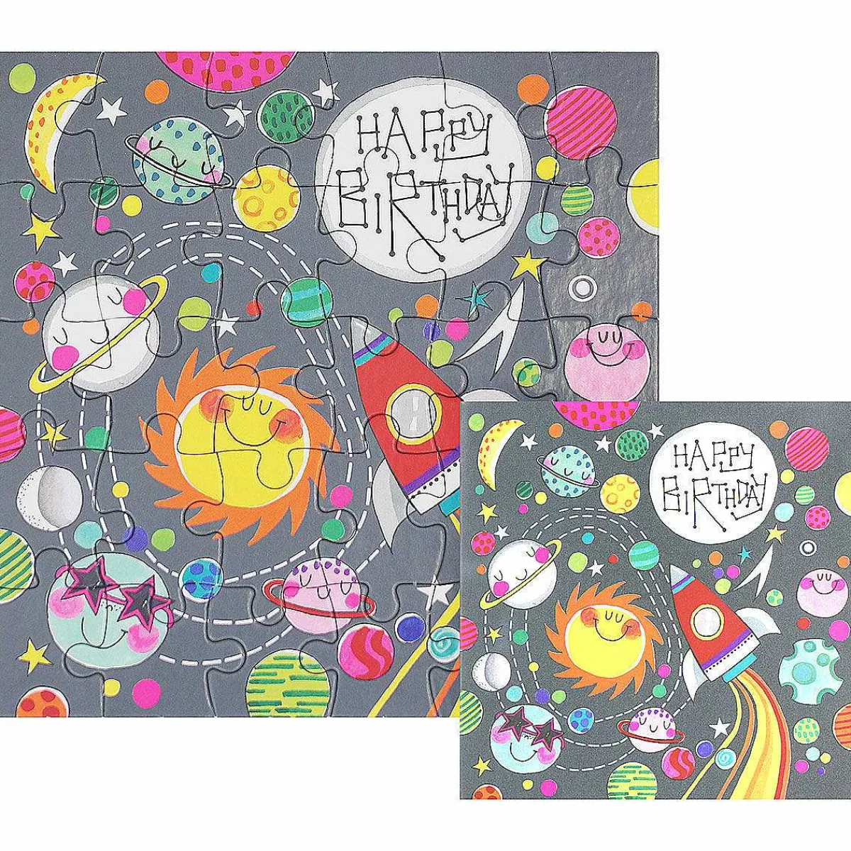 Space Scene Jigsaw Puzzle With Mini Birthday Card>Rachel Ellen Cheap