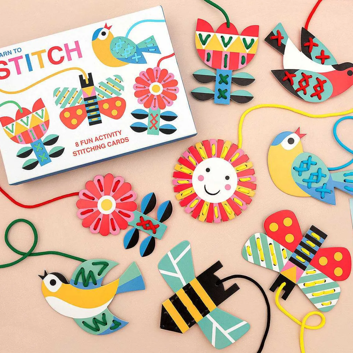 Cardboard Learn To Stitch Activity Set>Rex London Flash Sale