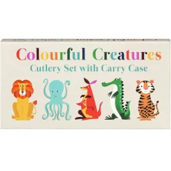 Colourful Creatures Cutlery Set With Carry Case>Rex London Hot
