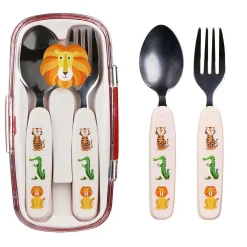 Colourful Creatures Cutlery Set With Carry Case><noscript><img width=