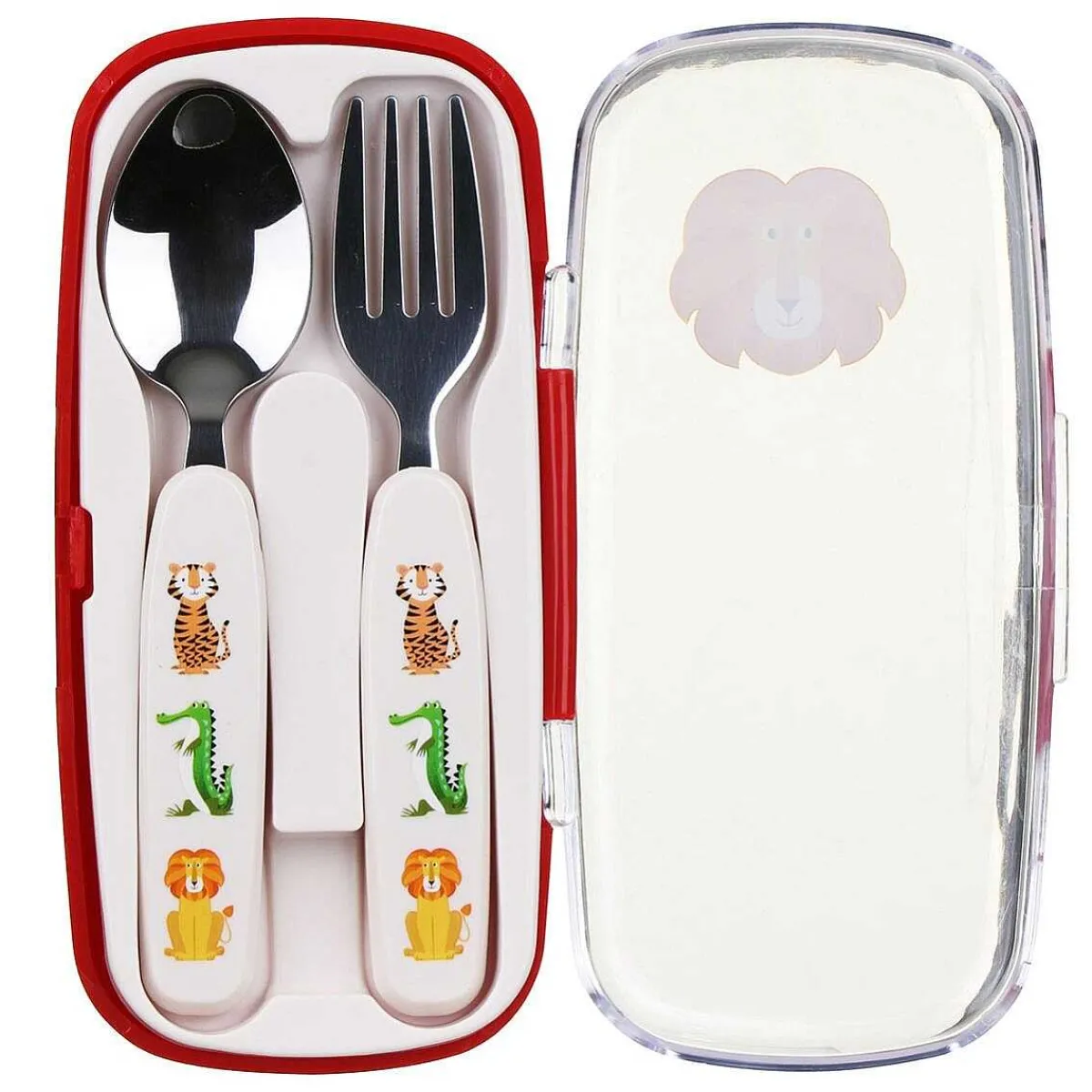 Colourful Creatures Cutlery Set With Carry Case>Rex London Hot