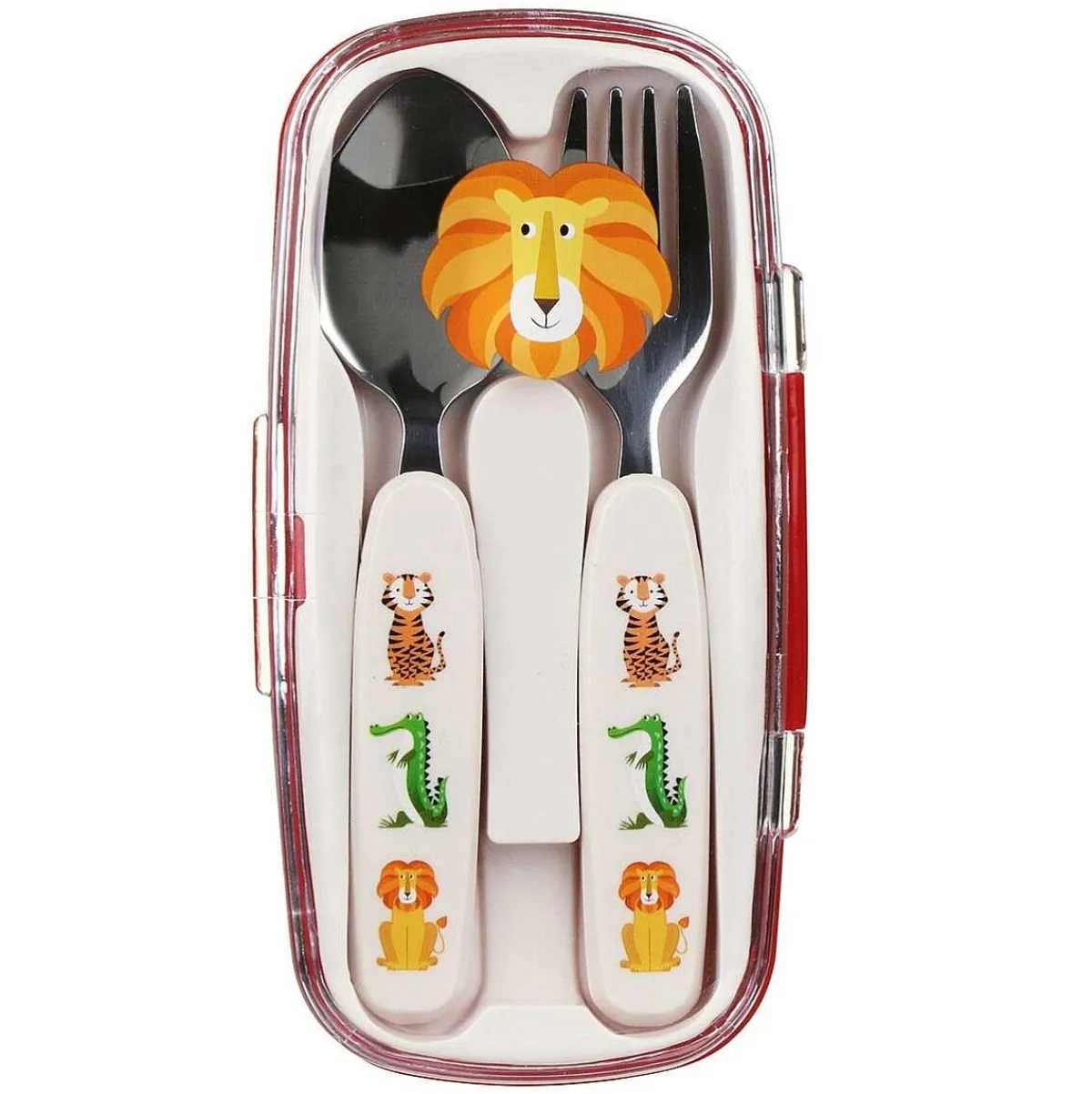 Colourful Creatures Cutlery Set With Carry Case>Rex London Hot