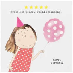 Five Star Niece Birthday Card>Rosie Made A Thing Discount