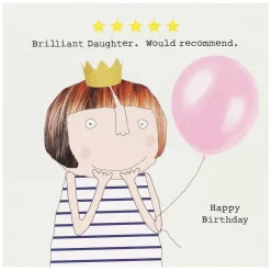 Five Star Daughter Birthday Card>Rosie Made A Thing Best Sale
