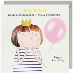 Five Star Daughter Birthday Card>Rosie Made A Thing Best Sale