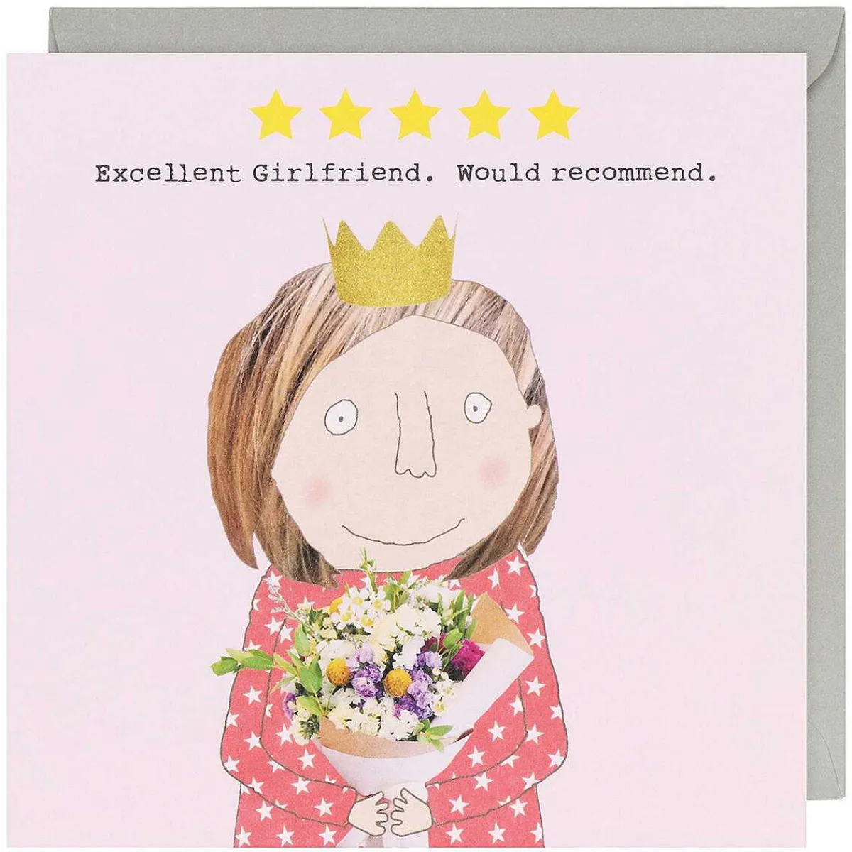 Five Star Girlfriend Greetings Card>Rosie Made A Thing Cheap