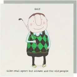 Golf Greetings Card>Rosie Made A Thing New