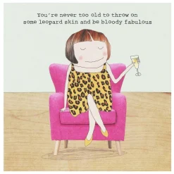 Leopard Skin Greetings Card>Rosie Made A Thing Sale