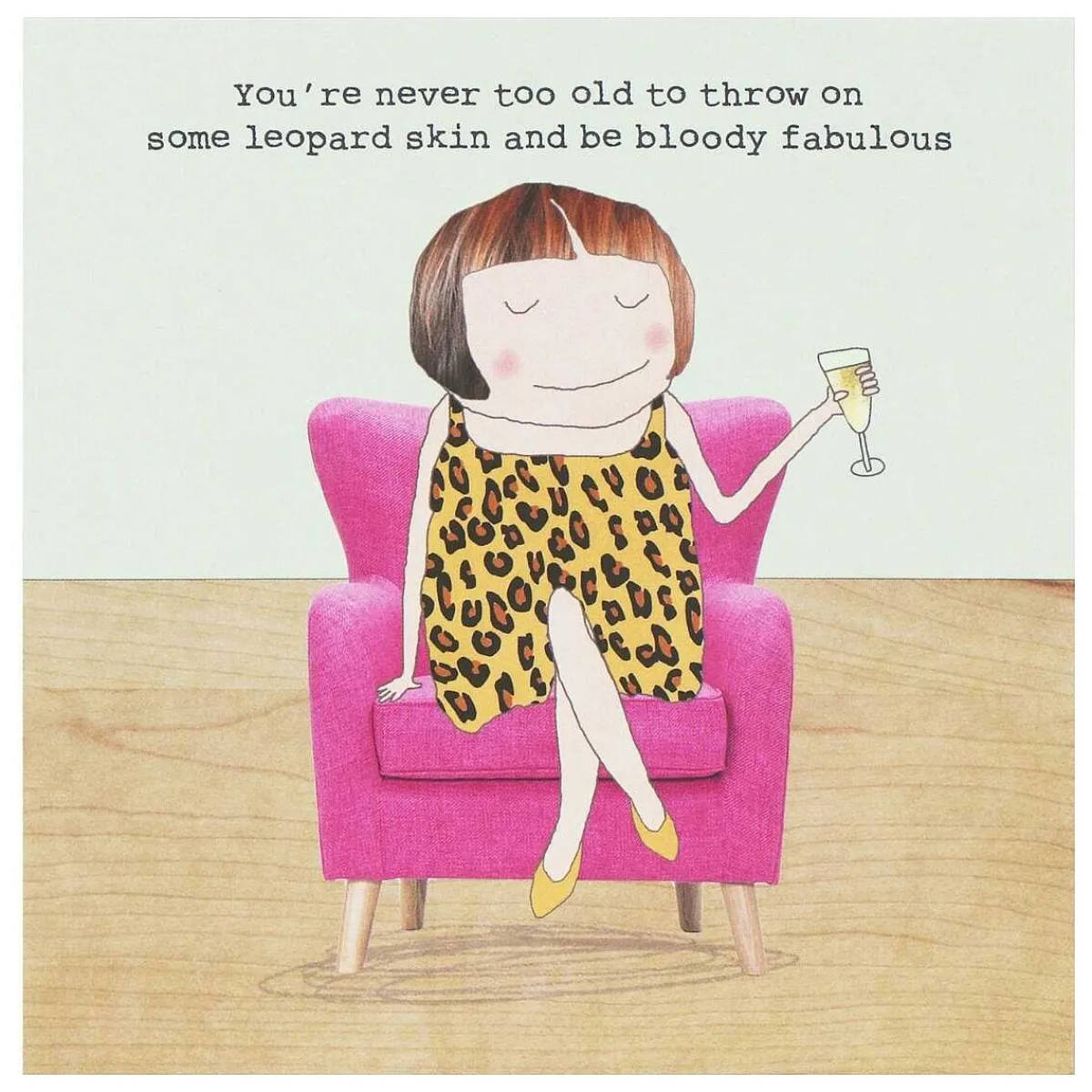 Leopard Skin Greetings Card>Rosie Made A Thing Sale