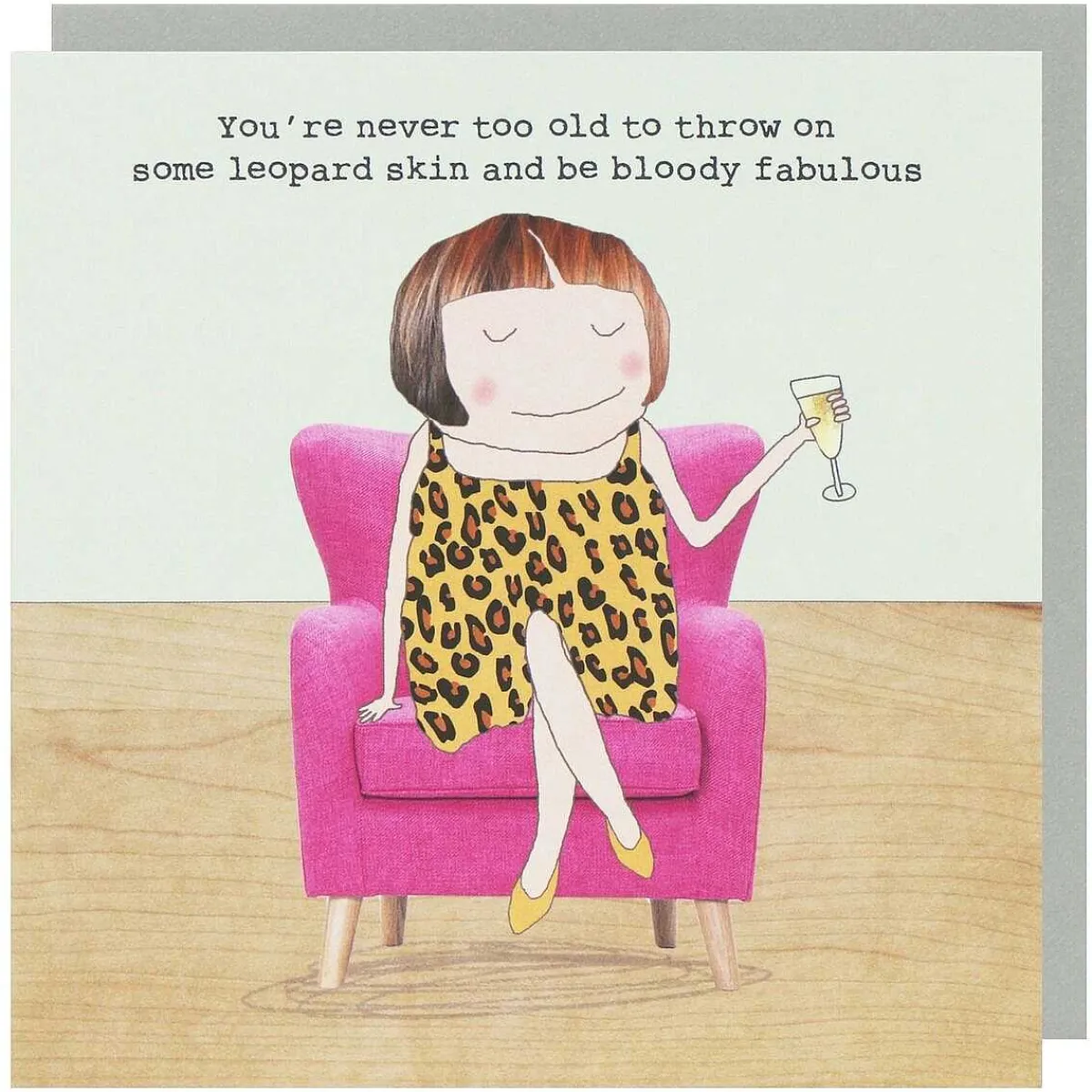 Leopard Skin Greetings Card>Rosie Made A Thing Sale