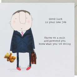 'Pretend You Know' Men's New Job Card>Rosie Made A Thing Clearance