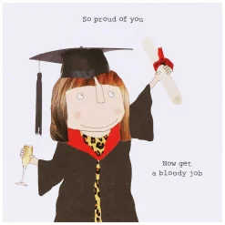 Proud Of You Woman's Graduation Card><noscript><img width=