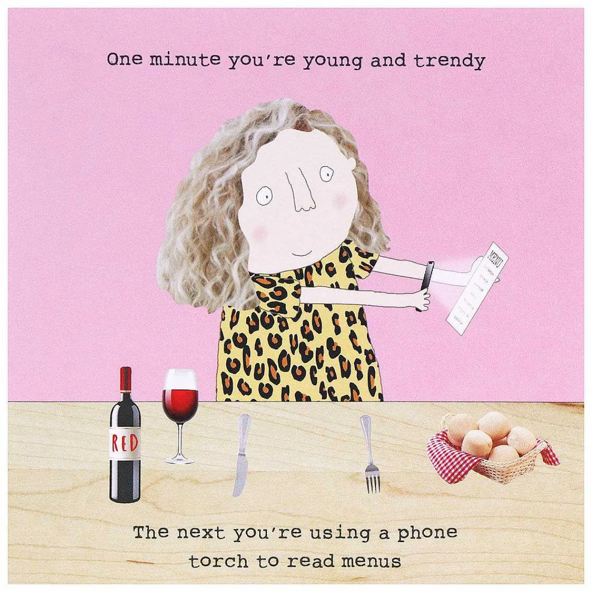 Read Menus Greetings Card>Rosie Made A Thing Shop