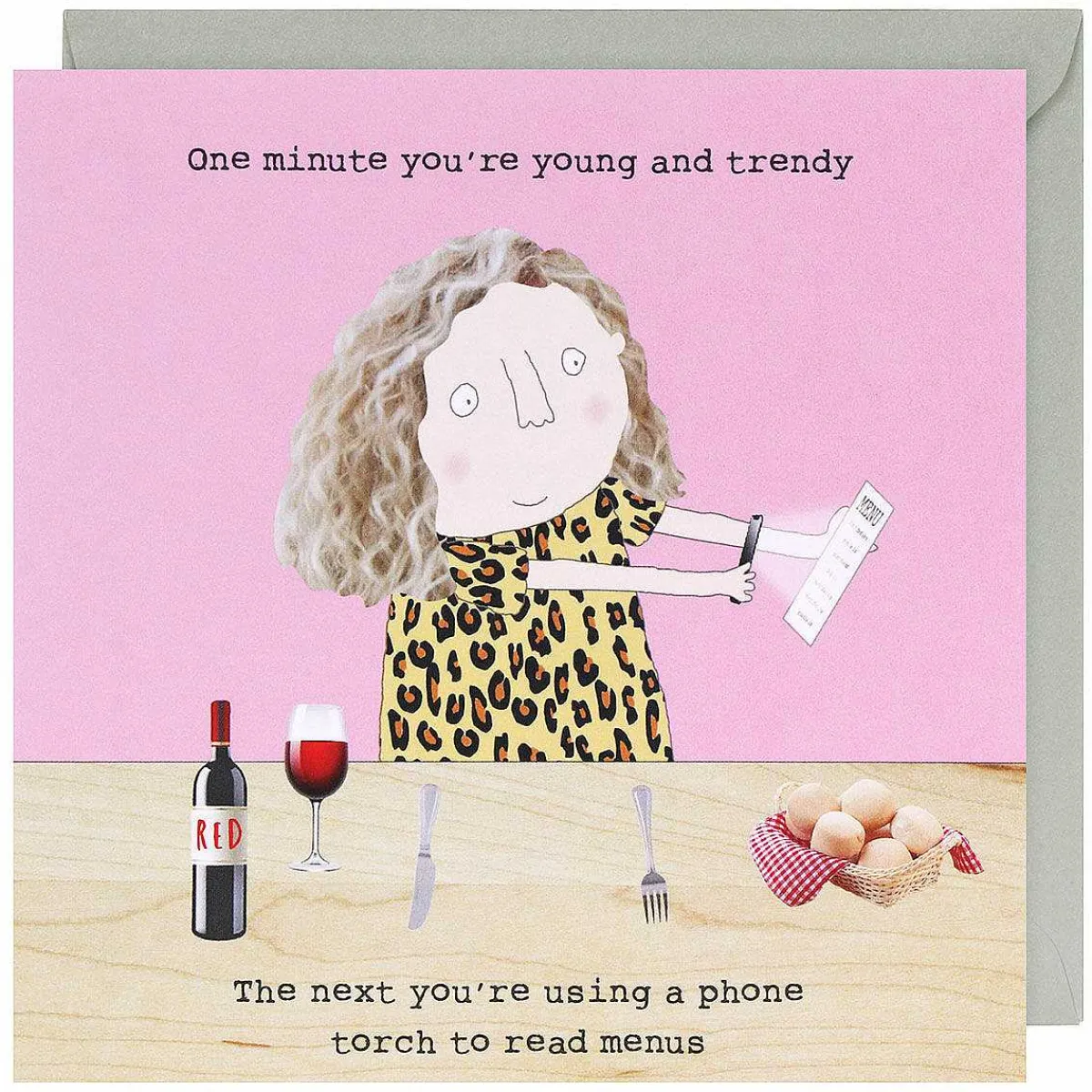 Read Menus Greetings Card>Rosie Made A Thing Shop