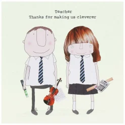 'Thanks For Making Us Cleverer' Teacher Card><noscript><img width=