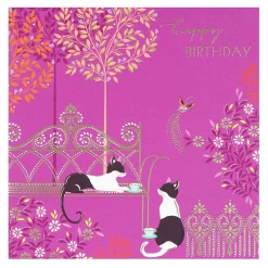 Calm Cats Birthday Card>Sara Miller Hot