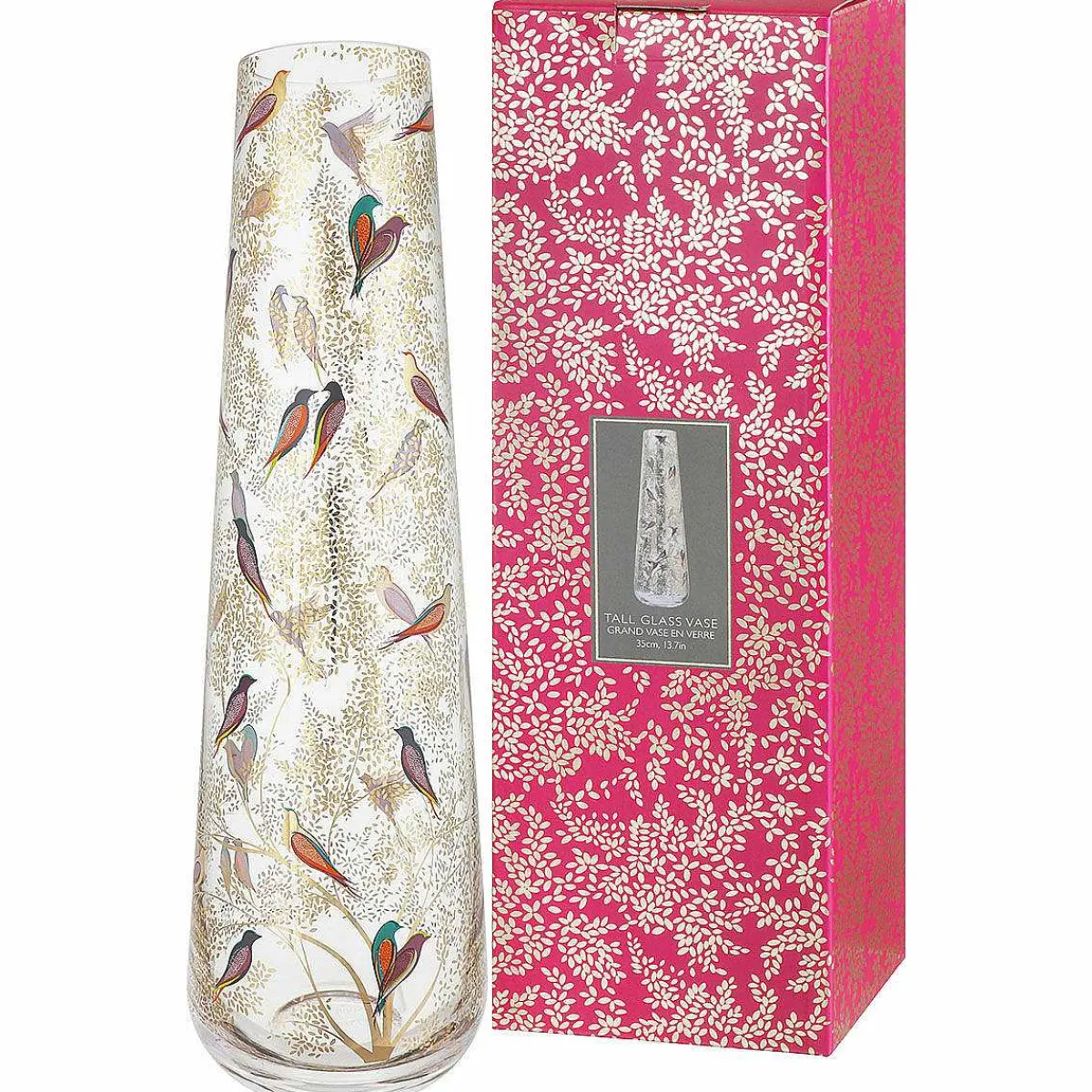 Chelsea Gold Tall 35Cm Glass Vase>Sara Miller Cheap