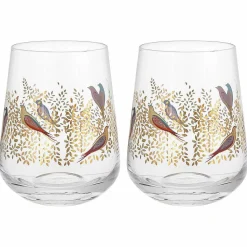 Chelsea Gold Set Of Two Tumbler Glasses>Sara Miller Discount