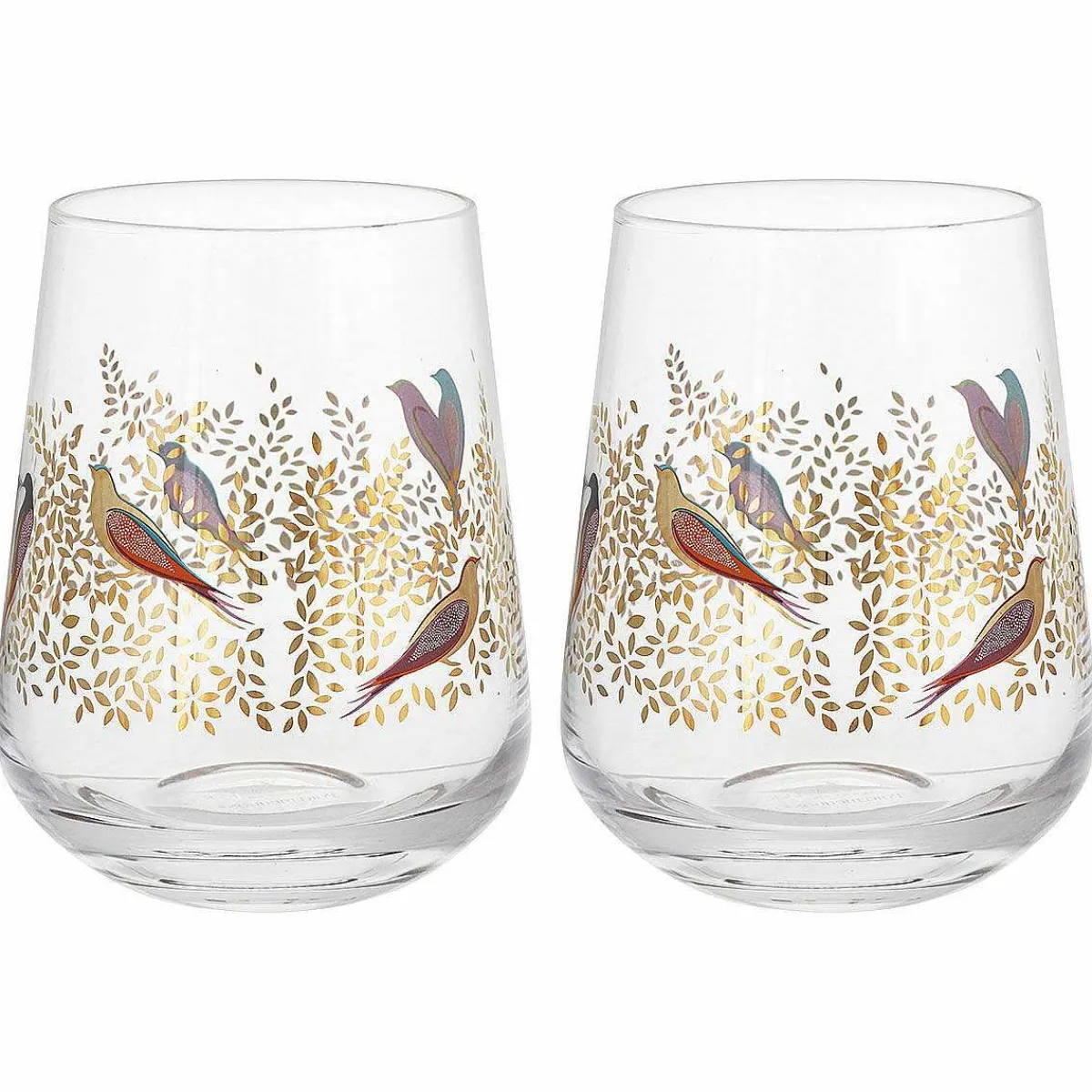 Chelsea Gold Set Of Two Tumbler Glasses>Sara Miller Discount