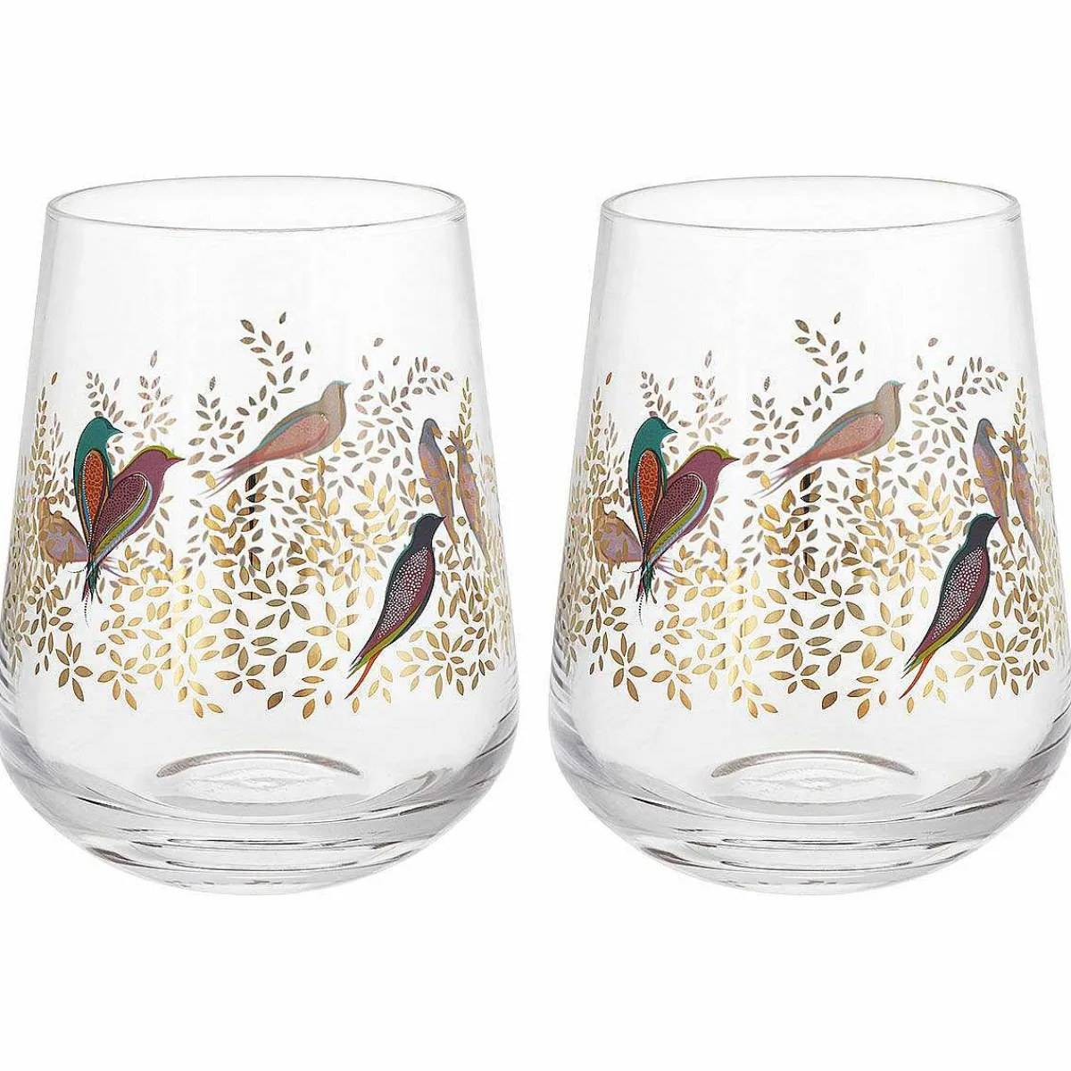 Chelsea Gold Set Of Two Tumbler Glasses>Sara Miller Discount