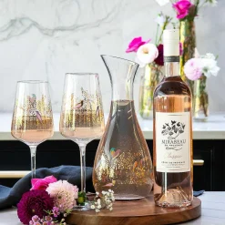 Chelsea Gold Set Of Two Wine Glasses><noscript><img width=