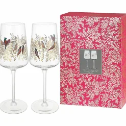 Chelsea Gold Set Of Two Wine Glasses><noscript><img width=