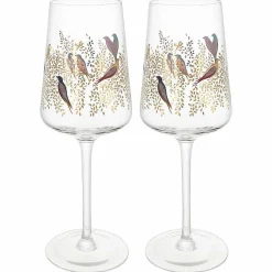 Chelsea Gold Set Of Two Wine Glasses><noscript><img width=