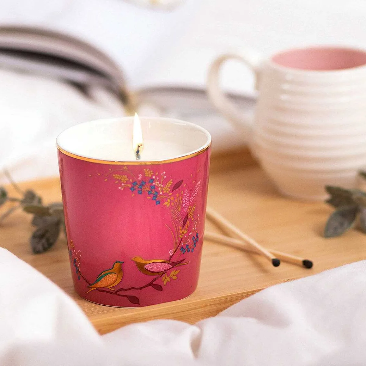 Chelsea Pink Sandalwood, Cardamom And Oud 260G Candle>Sara Miller Cheap