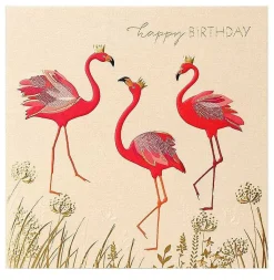 Flamingo Trio Birthday Card>Sara Miller Flash Sale