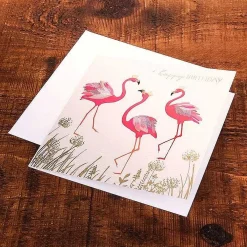 Flamingo Trio Birthday Card>Sara Miller Flash Sale