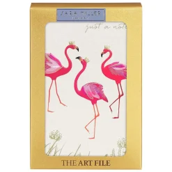 Flamingos Set Of 10 Notecards>Sara Miller New