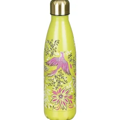 Haveli Garden Lime Bird Of Paradise Stainless Steel Water Bottle>Sara Miller Store