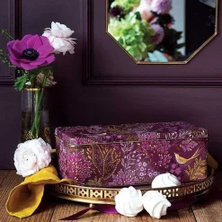 Haveli Garden Plum Songbird Long Deep Rectangular Tin>Sara Miller Flash Sale
