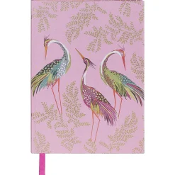 Haveli Garden Dancing Cranes A5 Fabric Journal><noscript><img width=
