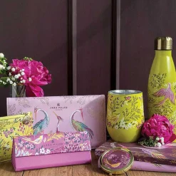 Haveli Garden Blossom Pink Dancing Cranes Travel Wallet><noscript><img width=