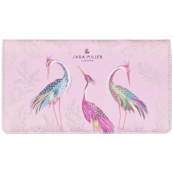 Haveli Garden Blossom Pink Dancing Cranes Travel Wallet><noscript><img width=